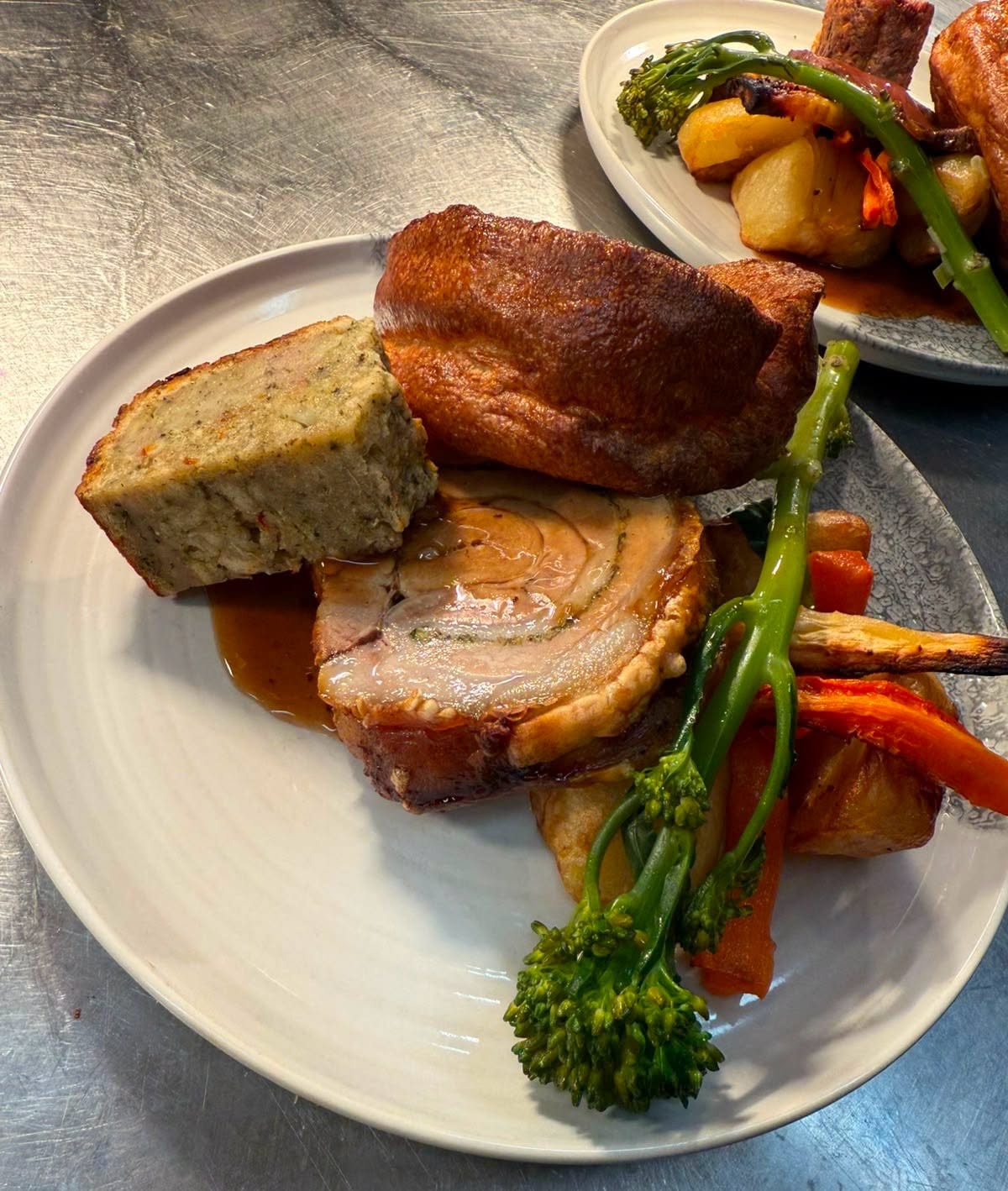 Sunday roast served at The Whitehall in Llandovery